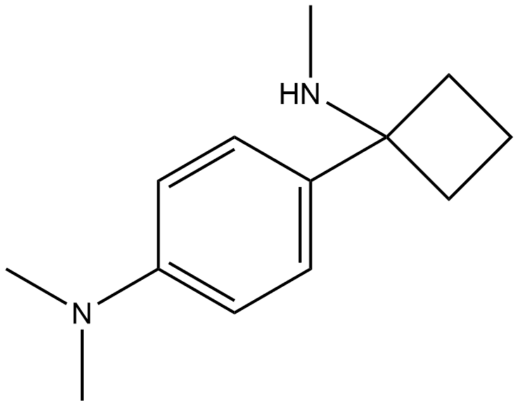 N,N-Dimethyl-4-1-(methylamino)cyclobutylbenzenamine Structure