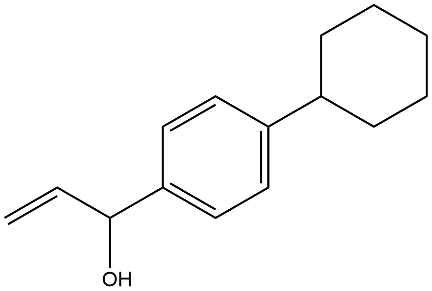 4-Cyclohexyl-α-ethenylbenzenemethanol Structure