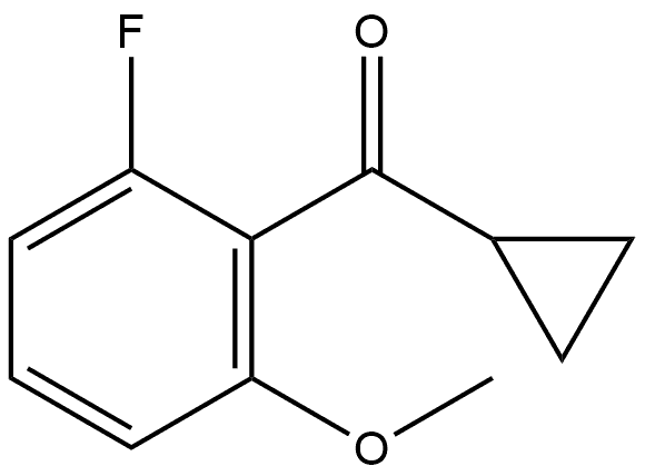 Cyclopropyl(2-fluoro-6-methoxyphenyl)methanone Structure