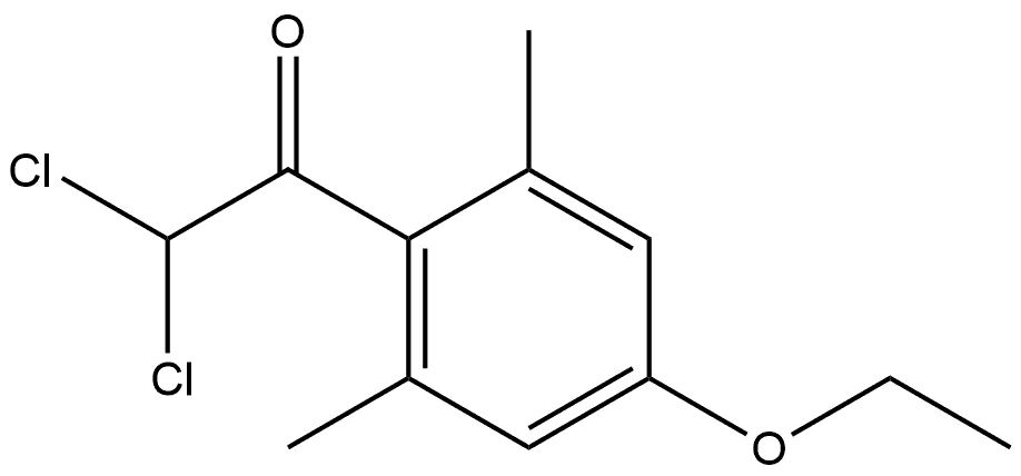 2,2-dichloro-1-(4-ethoxy-2,6-dimethylphenyl)ethanone Structure