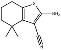 2-amino-4,4-dimethyl-4,5,6,7-tetrahydro-1-benzoth
iophene-3-carbonitrile Structure