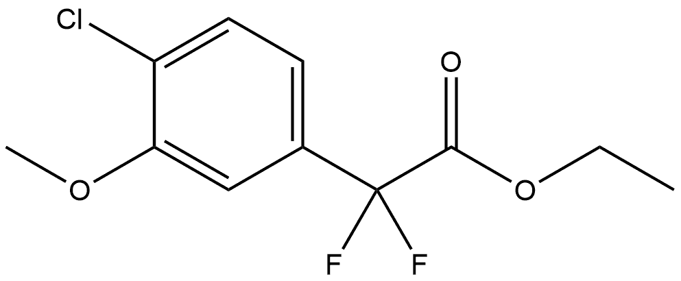 Ethyl 4-chloro-α,α-difluoro-3-methoxybenzeneacetate Structure