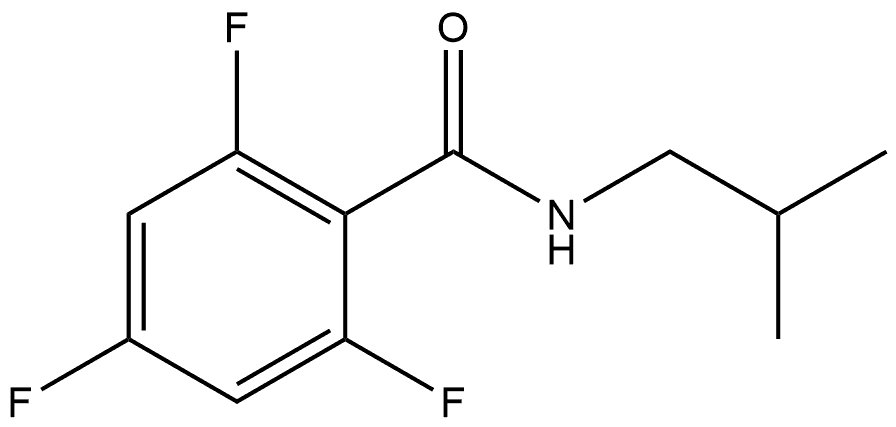 2,4,6-Trifluoro-N-(2-methylpropyl)benzamide Structure