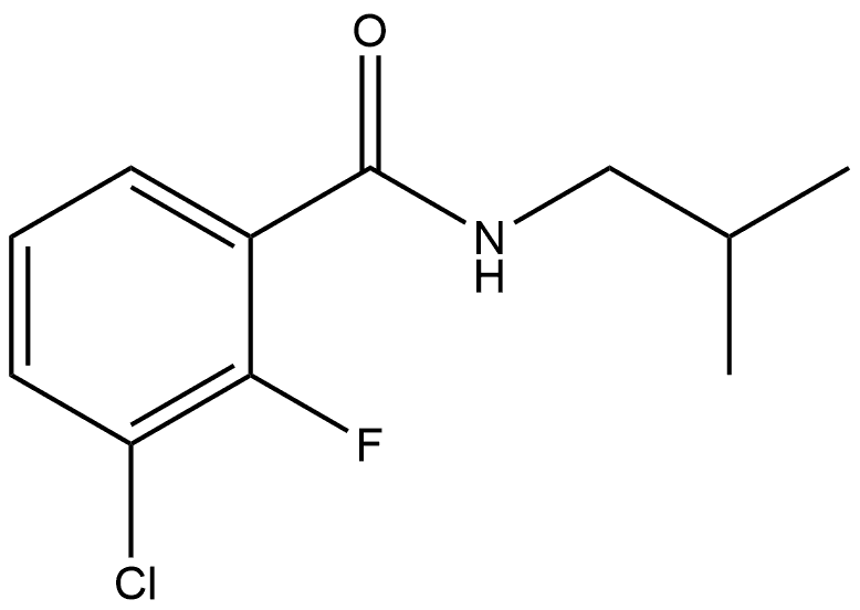 3-Chloro-2-fluoro-N-(2-methylpropyl)benzamide Structure