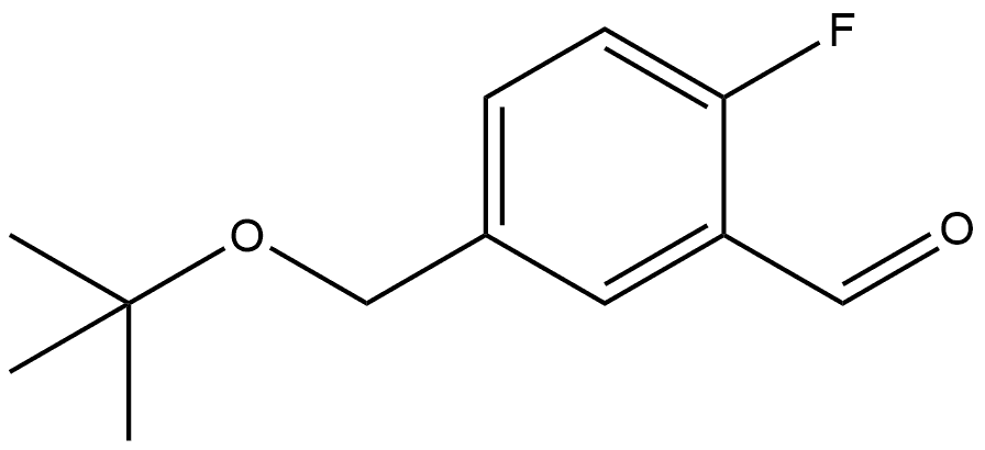 5-(tert-butoxymethyl)-2-fluorobenzaldehyde Structure