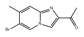 1-{6-bromo-7-methylimidazo[1,2-a]pyridin-2-yl}ethan-1-one Structure