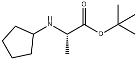 L-Alanine, N-cyclopentyl-, 1,1-dimethylethyl ester 구조식 이미지