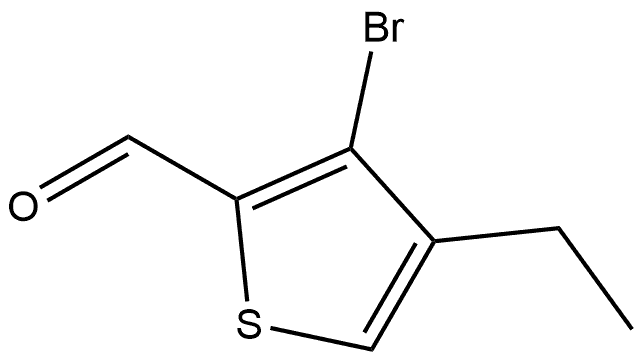 3-Bromo-4-ethyl-2-thiophenecarboxaldehyde Structure