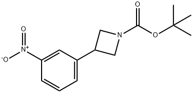 tert-butyl 3-(3-nitrophenyl)azetidine-1-carboxylate Structure