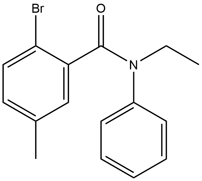 2-Bromo-N-ethyl-5-methyl-N-phenylbenzamide Structure