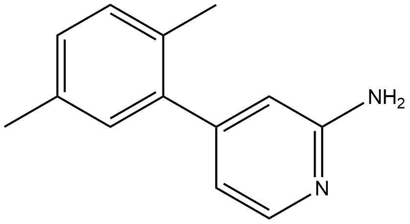 4-(2,5-Dimethylphenyl)-2-pyridinamine Structure