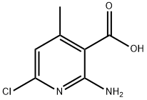 3-Pyridinecarboxylic acid, 2-amino-6-chloro-4-methyl- 구조식 이미지