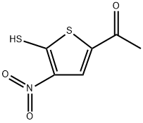 Ethanone, 1-(5-mercapto-4-nitro-2-thienyl)- 구조식 이미지