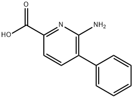 6-Amino-5-phenylpicolinic acid Structure