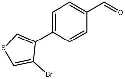 4-(4-Bromothiophen-3-yl)benzaldehyde Structure