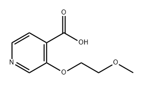 4-Pyridinecarboxylic acid, 3-(2-methoxyethoxy)- Structure