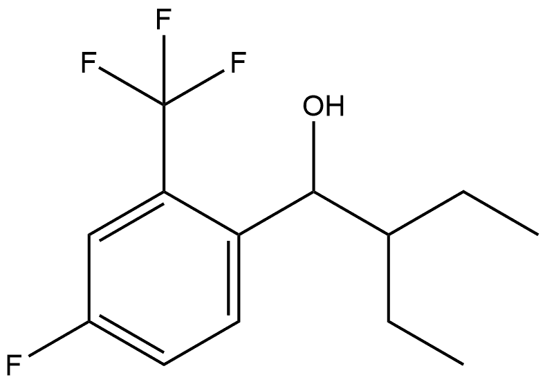 α-(1-Ethylpropyl)-4-fluoro-2-(trifluoromethyl)benzenemethanol Structure