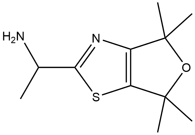 4,6-Dihydro-α,4,4,6,6-pentamethylfuro[3,4-d]thiazole-2-methanamine Structure