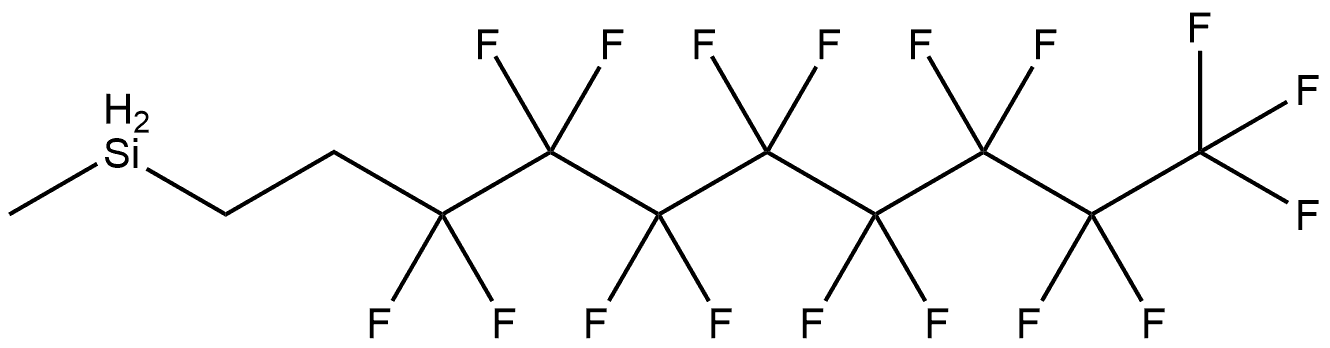 Silane, (3,3,4,4,5,5,6,6,7,7,8,8,9,9,10,10,10-heptadecafluorodecyl)methyl- Structure