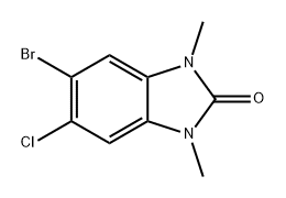 2H-Benzimidazol-2-one, 5-bromo-6-chloro-1,3-dihydro-1,3-dimethyl- Structure