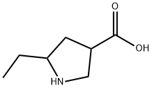 3-Pyrrolidinecarboxylic acid, 5-ethyl Structure