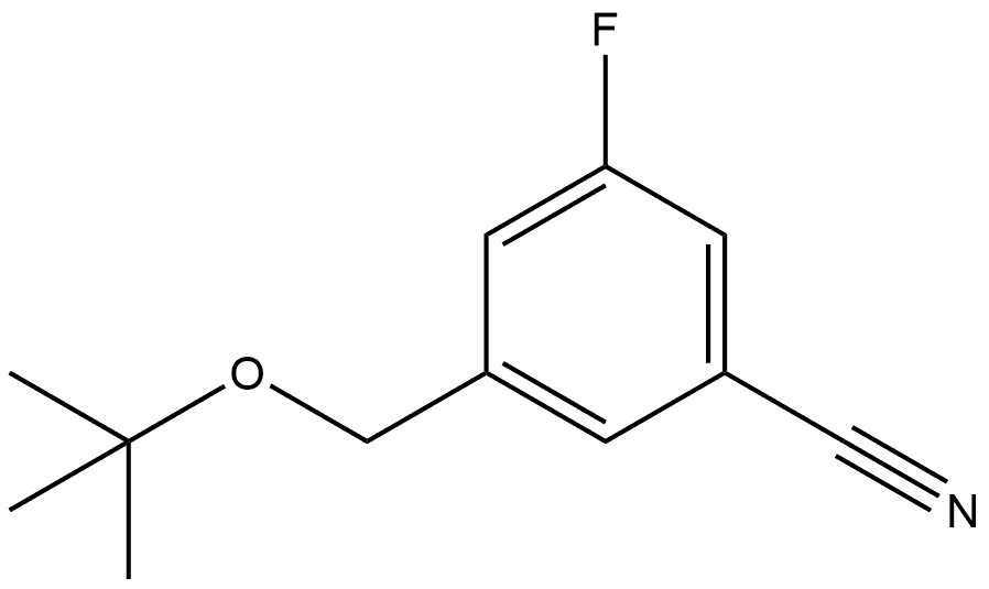 3-[(1,1-Dimethylethoxy)methyl]-5-fluorobenzonitrile Structure