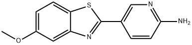 2-Pyridinamine, 5-(5-methoxy-2-benzothiazolyl)- Structure