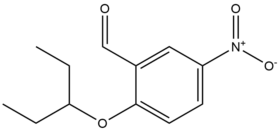 5-nitro-2-(pentan-3-yloxy)benzaldehyde Structure