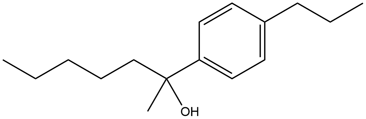 α-Methyl-α-pentyl-4-propylbenzenemethanol Structure