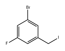 Benzene, 1-bromo-3-fluoro-5-(iodomethyl)- Structure