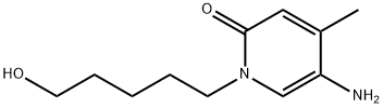 2(1H)-Pyridinone, 5-amino-1-(5-hydroxypentyl)-4-methyl- Structure