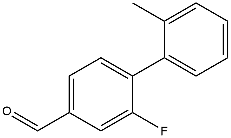 2-Fluoro-2'-methyl[1,1'-biphenyl]-4-carboxaldehyde Structure