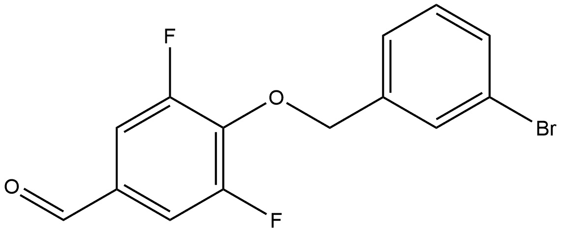 4-[(3-Bromophenyl)methoxy]-3,5-difluorobenzaldehyde Structure