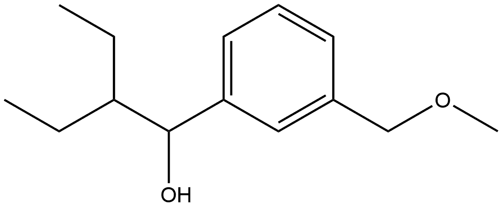 α-(1-Ethylpropyl)-3-(methoxymethyl)benzenemethanol Structure