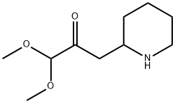 2-Propanone, 1,1-dimethoxy-3-(2-piperidinyl)- Structure