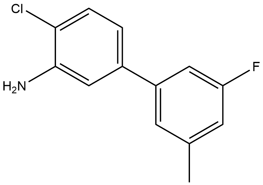 4-Chloro-3'-fluoro-5'-methyl[1,1'-biphenyl]-3-amine Structure