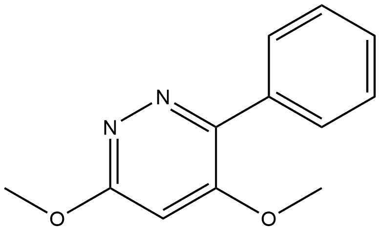 4,6-dimethoxy-3-phenylpyridazine Structure