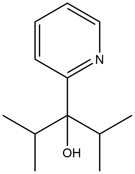 2,4-dimethyl-3-(pyridin-2-yl)pentan-3-ol Structure