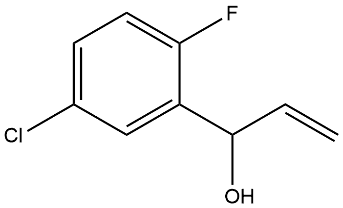 5-Chloro-α-ethenyl-2-fluorobenzenemethanol Structure