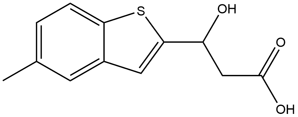 β-Hydroxy-5-methylbenzo[b]thiophene-2-propanoic acid Structure