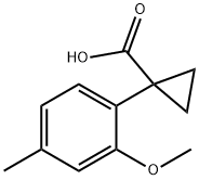 1-(2-methoxy-4-methylphenyl)cyclopropane-1-carboxylic acid Structure