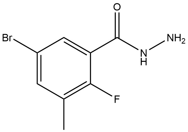 5-Bromo-2-fluoro-3-methylbenzoic acid hydrazide Structure