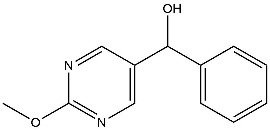 2-Methoxy-α-phenyl-5-pyrimidinemethanol Structure