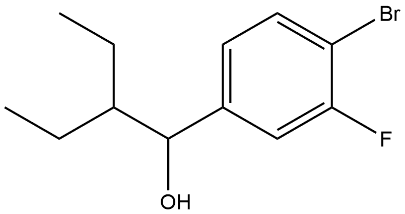 4-Bromo-α-(1-ethylpropyl)-3-fluorobenzenemethanol Structure