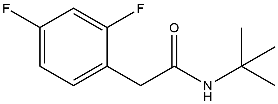 N-(1,1-Dimethylethyl)-2,4-difluorobenzeneacetamide Structure