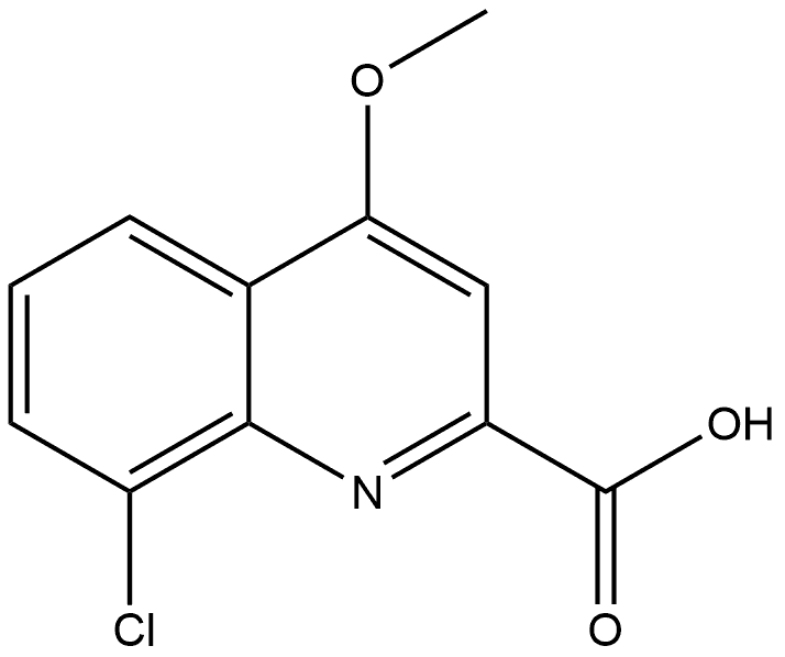 8-Chloro-4-methoxy-2-quinolinecarboxylic acid Structure