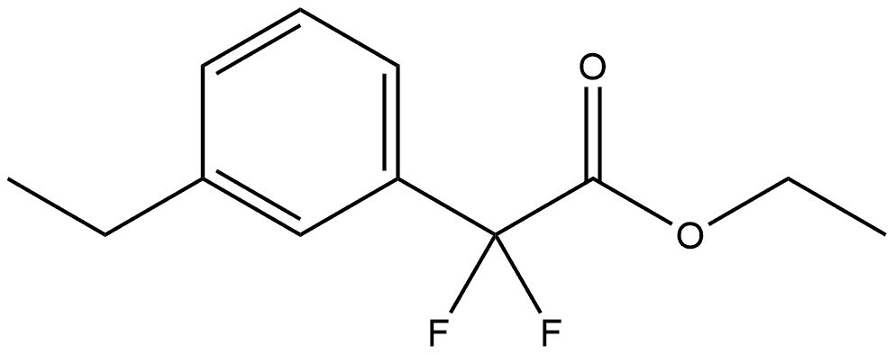 Ethyl 3-ethyl-α,α-difluorobenzeneacetate Structure