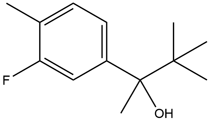 α-(1,1-Dimethylethyl)-3-fluoro-α,4-dimethylbenzenemethanol Structure