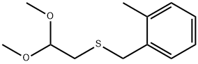 Benzene, 1-[[(2,2-dimethoxyethyl)thio]methyl]-2-methyl- Structure