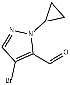 4-bromo-1-cyclopropyl-1H-pyrazole-5-carbaldehyde Structure